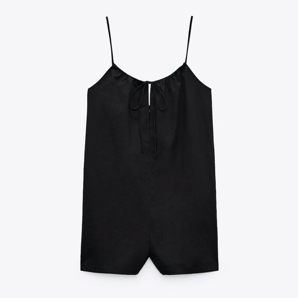 Zara Pants & Jumpsuits Zara Short Poplin Jumpsuit Romper Playsuit